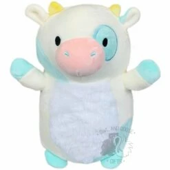 Squishmallow 10 Inch Belana The Cow With Fuzzy Belly Hug Mees Plush Toy