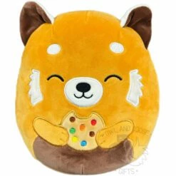 Squishmallow 8 Inch Seth The Red Panda With Cookie Plush Toy