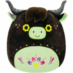 Squishmallow 8 Inch Catrina The Highland Cow Day Of The Dead Plush Toy